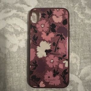 Kate Spade‎ Pink Glitter Flower iPhone XR Case